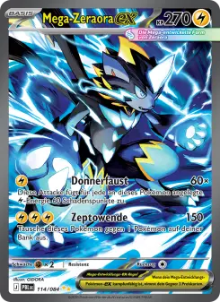 Pokémon-Karte Mega-Zeraora-ex 114/084