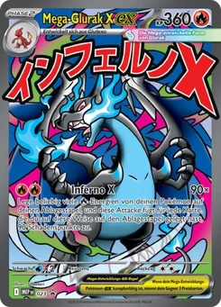 Pokémon-Karte Mega-Glurak X-ex 023/000