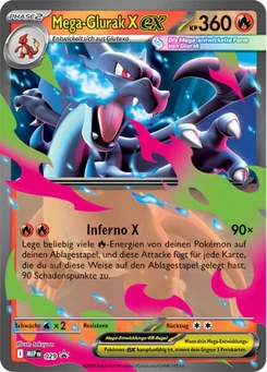 Pokémon-Karte Mega-Glurak X-ex 029/000