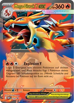 Pokémon-Karte Mega-Glurak Y-ex 030/000
