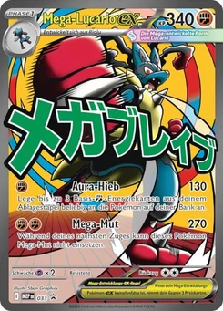 Pokémon-Karte Mega-Lucario-ex 033/000