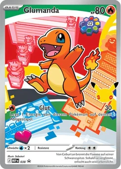 Pokémon-Karte Glumanda 038/000
