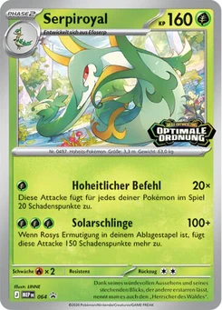 Pokémon-Karte Serpiroyal 064/000