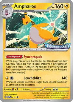 Pokémon-Karte Ampharos 075/000