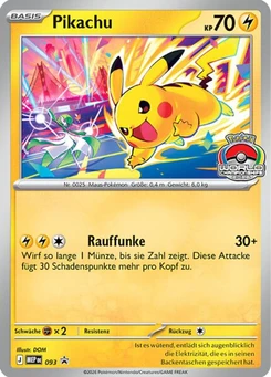 Pokémon-Karte Pikachu 093/000