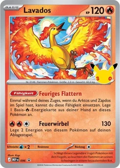 Pokémon-Karte Lavados 096/000
