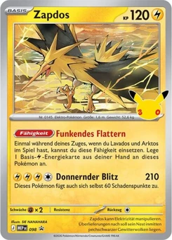 Pokémon-Karte Zapdos 098/000
