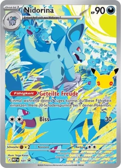 Pokémon-Karte Nidorina 101/000