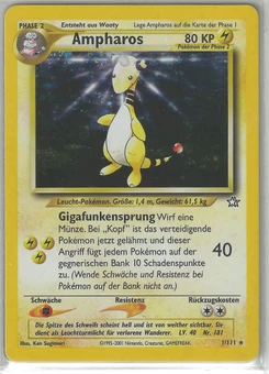 Pokémon-Karte Ampharos 001/111