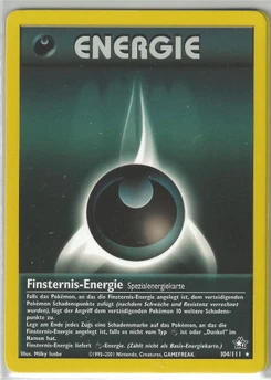 Pokémon-Karte Finsternis-Energie 104/111