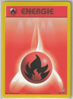 Pokémon-Karte Feuerenergie 107/111