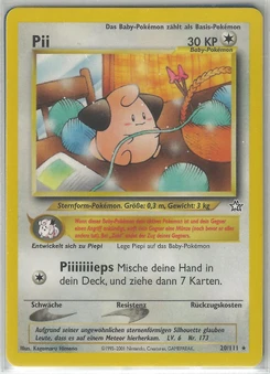 Pokémon-Karte Pii 020/111