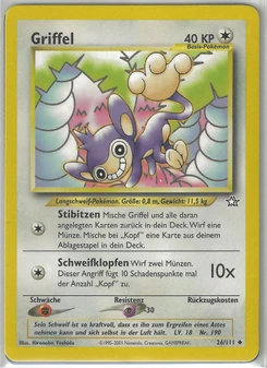 Pokémon-Karte Griffel 026/111