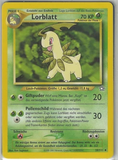 Pokémon-Karte Lorblatt 028/111