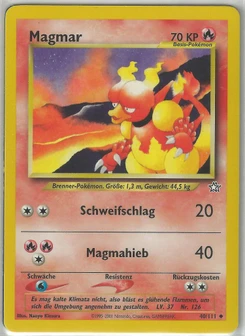 Pokémon-Karte Magmar 040/111