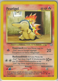 Pokémon-Karte Feurigel 057/111