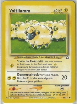 Pokémon-Karte Voltilamm 065/111