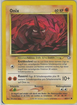 Pokémon-Karte Onix 069/111