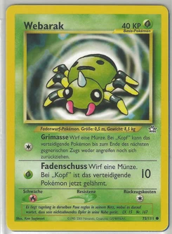 Pokémon-Karte Webarak 075/111