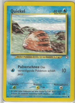 Pokémon-Karte Quiekel 079/111