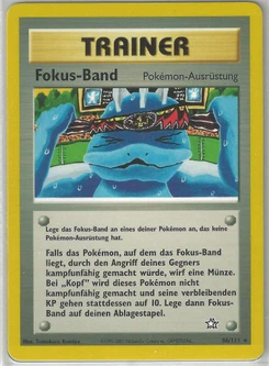 Pokémon-Karte Focus Band* 086/111