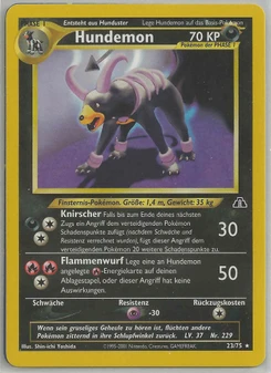 Pokémon-Karte Hundemon 023/075