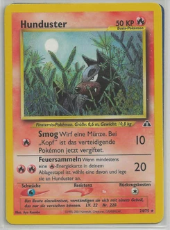 Pokémon-Karte Hunduster 024/075