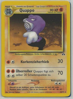 Pokémon-Karte Quappo 028/075
