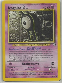 Pokémon-Karte Icognito A 033/075