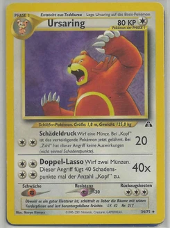 Pokémon-Karte Ursaring 034/075