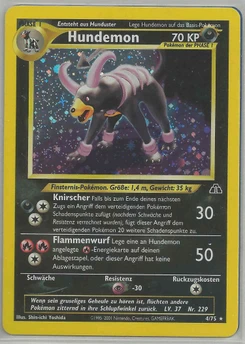 Pokémon-Karte Hundemon 004/075