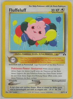 Pokémon-Karte Fluffeluff 040/075