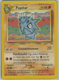 Pokémon-Karte Pupitar 045/075