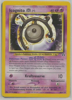 Pokémon-Karte Icognito M 049/075