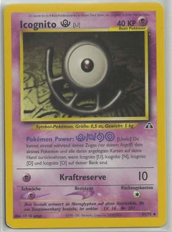 Pokémon-Karte Icognito U 051/075