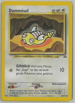 Pokémon-Karte Dummisel 054/075
