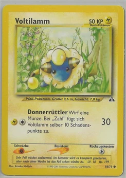 Pokémon-Karte Voltilamm 058/075