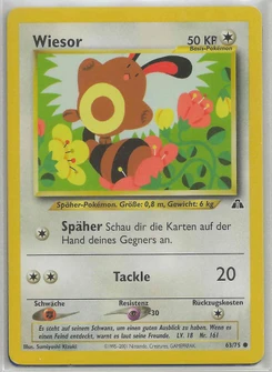 Pokémon-Karte Wiesor 063/075