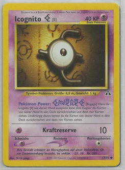 Pokémon-Karte Icognito E 067/075