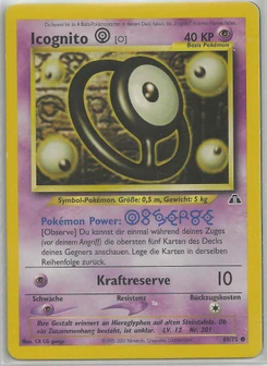 Pokémon-Karte Icognito O 069/075