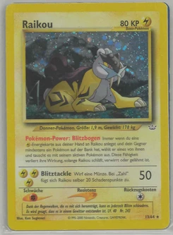 Pokémon-Karte Raikou 013/064