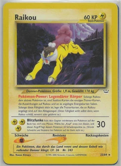 Pokémon-Karte Raikou 022/064