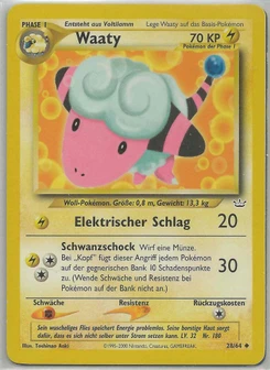 Pokémon-Karte Waaty 028/064