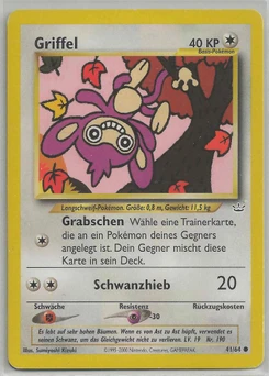 Pokémon-Karte Griffel 041/064
