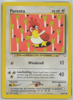 Pokémon-Karte Porenta 043/064