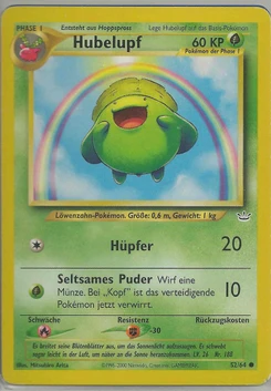 Pokémon-Karte Hubelupf 052/064