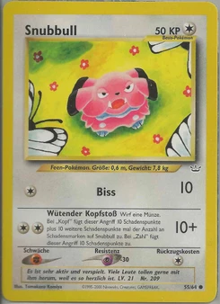 Pokémon-Karte Snubbull 055/064