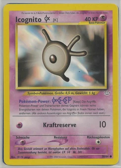 Pokémon-Karte Icognito K 058/064
