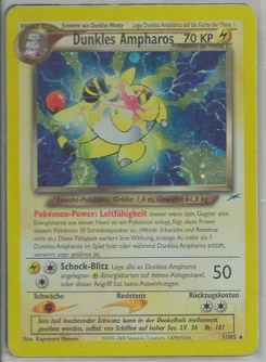 Pokémon-Karte Dunkles Ampharos 001/105