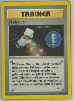 Pokémon-Karte Heilpuder 104/105